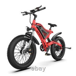 500w 20in Fat Tire Mountain Shimano E-bike 48v Batterie Beach Cruiser City Bike