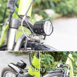 5xelectric Bike Avant Et Ebike Arrière Light Set Entrée 36v 48v 60v Intégrée