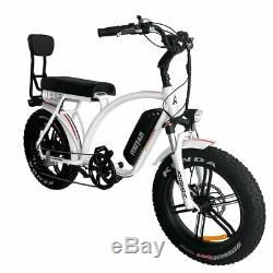 750w 20 Fat Tire Addmotor M-60 R7 Vélo Électrique Cruiser Vélo Ebike Blanc