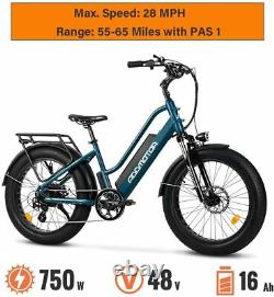 750w 24 Fat Tire Electric Bike City Vélo Addmoteur M-430 48v Li-batterie Ebike
