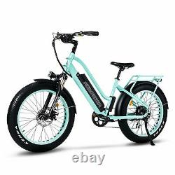 750w Electric Bike Front Suspension Bicycle Step-thru Addmotor M-430 Pedal Ebike