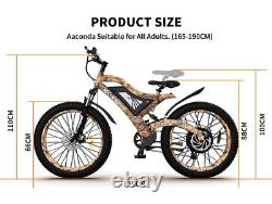 Aostirmotor S18 1500w Ebike 48v 15ah Pour Aldult 26in 4.0 Vélo De Montagne Électrique