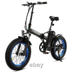 Ebike 20 500w Vélo Électrique Pliant Fat Tire Ville Montagnes 20mph 48v E-bike