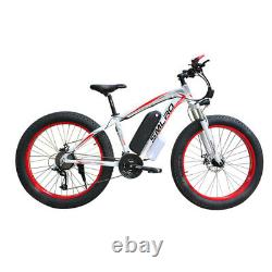 Electric Bike Fat Tyre 26 1000w 48v 13ah Haute Puissance Mountain Ebike 21 Speed