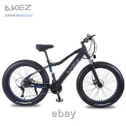 Electric Bike Fat Tyre 26 350w 48v 13ah Cruiser Black Premium Ebike 40 Km
