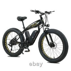 Electric Bike Fat Tyre 26 350w 48v 13ah Sharp White Ebike 27 Speed 50 Km Gamme