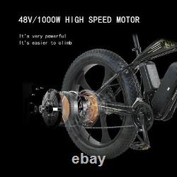 Electric Bike Fat Tyre 26 350w 48v 13ah Sharps White Ebike 27 Speed 50 Km Gamme