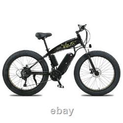 Electric Bike Fat Tyre 26 750w 48v 13ah Sharp Black Ebike 27 Speed 50 Km Gamme