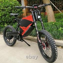 Electric Mountain E-bike 72v 8000w Suspension Complète Meilleure 2021 60mph