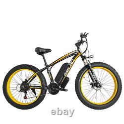 Fat Tyre Electric Bike 26 350w 48v 10ah Haute Puissance Mountain Ebike 21 Speed
