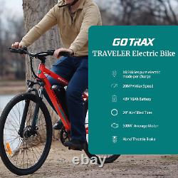 Go Trax Traveler 29'' E-bike 48v 10ah 500w 3 Vitesse Avant Suspension Disques Freins