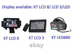 KT LCD8 LCD3 Vélo électrique avec moteur de moyeu de roue 20-29'' 700C Kit 36/48V 250W-1500W