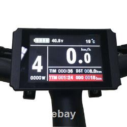 Kit De Conversion De Vélo E 48v 1000w Pour Vélo Électrique Avec Écran Couleur LCD 8