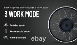 Kit de conversion de bicyclette électrique avec moteur de cassette arrière rotatif 48V 1000W eBike