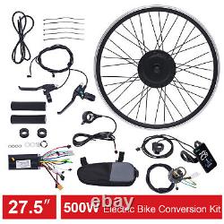 Kit de conversion de moteur de bicyclette électrique pour roue avant de VTT 27.5 pouces avec moteur de moyeu de roue avant de 500W 36V