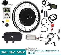 Kit de conversion de moteur de vélo électrique 36V 500W pour roue avant - Kit de moteur de moyeu de vélo électrique