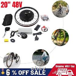 Kit de conversion de moteur de vélo électrique avant de 20 roues motrices Ebike 48V Hub Motor outil de bicyclette électrique