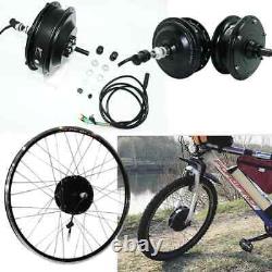 Kit de conversion de roue de moteur de moyeu avant et arrière de vélo électrique de 500W-2000W 36V 48V