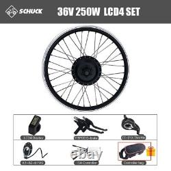 Kit de conversion de roue de moteur de moyeu avant sans balais pour VTT électrique 36V 48V 250W