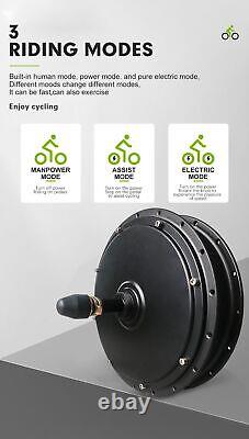 Kit de conversion de vélo électrique Fat Bike avec moteur de moyeu 48V 500-1500W 72V 3000W 20/26 pouces.