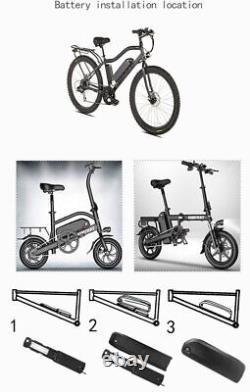 Kit de conversion pour vélo électrique avec batterie de 13Ah, moteur de moyeu avant ou arrière de 36V 250W, 350W ou 500W