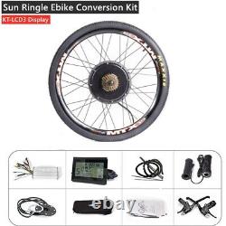 Kit de conversion pour vélo électrique avec écran KTLCD3 et jante Sun R1ngle pour 24/26/27.5/29/700C.