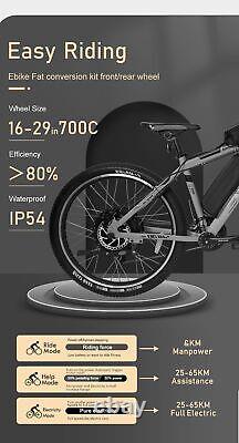 Kit de conversion pour vélo électrique de 350-2000W pour roues de 20-29 pouces et 700C avec moteur avant et arrière.