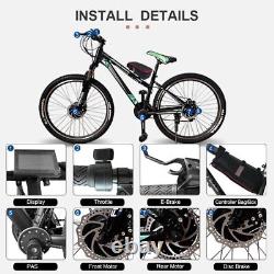 Kit de conversion pour vélo électrique moteur brushless moyeu 36V 350W 500W 48V 1000W 1500W 2000W