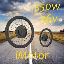 Kit de conversion tout-en-un pour vélo électrique avec batterie 36V 350W, moteur avant et vitesse de 40 km/h.