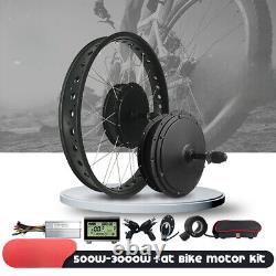 Kit de pneus pour vélo électrique Fat TireKit 48V 500-3000W Roue moteur avant/arrière 20/26 pouces 4.0 Tyre