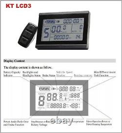 Kit de vélo électrique 48V avec contrôleur Bluetooth affichage KT LCD3 LCD8 fonction croisière