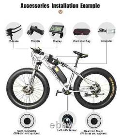 Moteur de moyeu 48V 500W-3000W 20/26 pouces pour kit de conversion de vélo électrique Fat Bike pour la neige