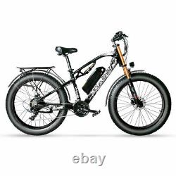 Mountain E-bike Motorcycle Full Suspension 1500w 48v 17ah Fat Tire Vélo Électrique