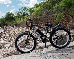 Mountain E-bike Motorcycle Full Suspension 1500w 48v 17ah Fat Tire Vélo Électrique