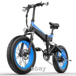 Nouveau Vélo Électrique Pliant 1000w 20 Fat Tire Ebike 48v Mountain City Vélo Us