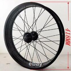 Roue avant de vélo électrique de neige 26 20 4.0 Pneu gras 2 roulements Peilin QR 135mm