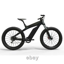 Samedi 750w Carbon Fibre Fat E Vélo De Croisière Électrique De 26 Pouces 50kmh