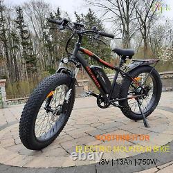 Tout Terrian 750w Ebike Mountain E-bike Electric Bike 26 Bicycle Lithium Fat Tire