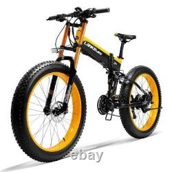 Vélo Électrique 1000w 48v Ebike 26inch Pliage Vtt Fat Tire Snow Bike