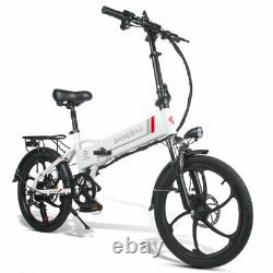 Vélo Électrique 350w Pliant 20 Vélo De Montagne Vélo 7-vitesse 48v 10.4ah Batterie