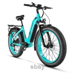 Vélo Électrique Adulte 48v 17ah 26 Fat Tire E-bike Beach Mountain Vélo Électrique