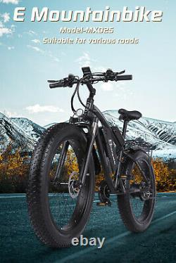 Vélo Électrique De 26 Pouces 1000w 48v E-mountain Vélo Fat Tire Vélo Ebike Shimano