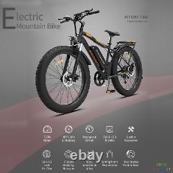Vélo Électrique Ebike 750w 26 Vélo De Montagne 48v Lithium Snow Fat Tire E-bike