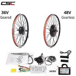 Vélo Électrique Motor Conversion Kit Wheel E Bike Cycling Hub 48v 1500w