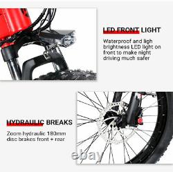 Vélo Pliant Électrique De Montagne 1000w 48v 14.5ah Full Suspension Fat Tire E-bike
