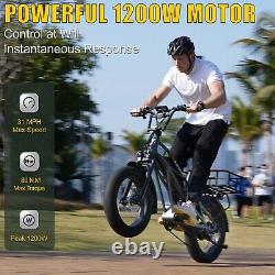 Vélo électrique 48V30A double batterie Samsung pneu gras VTT pour adultes bicyclette de montagne US