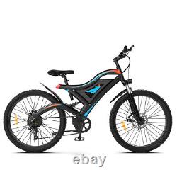 Vélo électrique AOSTIRMOTOR 500W Ebike 48V 15A avec Batterie Amovible et Pneus Gras