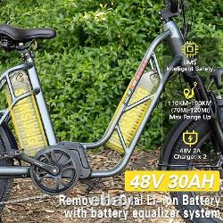 Vélo électrique Ebike 20 750W 30AH VTT FatTire 31mph avec freins hydrauliques doubles