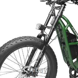 Vélo électrique Ebike 261200W 48V VTT Vélo de montagne à pneus gras 32 mph 7 vitesses pour adulte