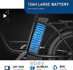 Vélo électrique Hiboy EX6 20 4.0 Fat Tire E-Bike Shimano 7 Speed pour adultes